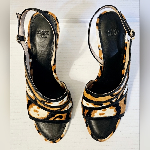Louise et Cie Lo-Nabila3 Women's Cow hide/Leather Animal Print Heels - Picture 8 of 14